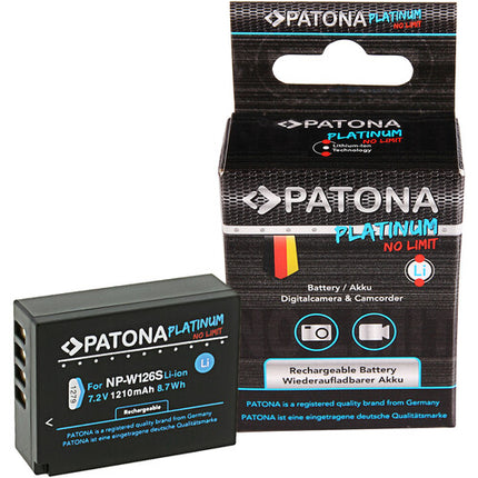 PATONA Platinum NP-W126S Batería 1210mAh para cámaras Fujifilm con garantía 6 meses