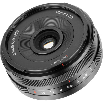7Artisans Lite Series 18mm f/2 AF Lente Sony E APS-C 27mm Metal