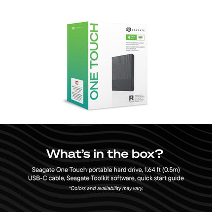 Seagate 2TB One Touch Disco Duro Externo USB 3.2 Gen 1 USB-C