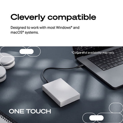 Seagate 2TB One Touch Disco Duro Externo USB 3.2 Gen 1 USB-C
