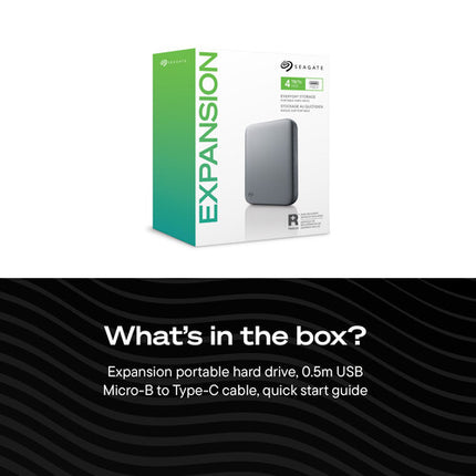Seagate 4TB Expansion Disco Duro Portátil 2.5" Micro-USB 3.2 Gen 1