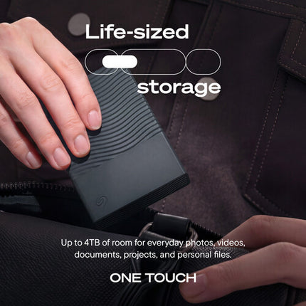 Seagate 4TB One Touch Disco Duro Externo USB-C 3.2 Gen 1 Compacto