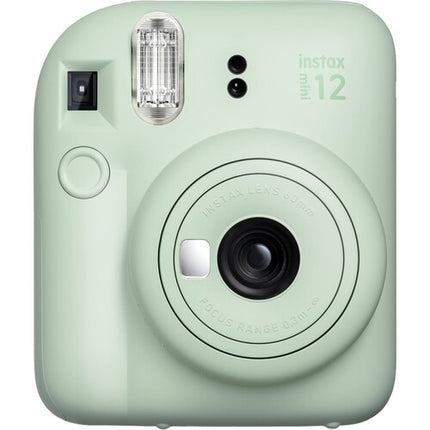 FUJIFILM instax mini 12 Cámara Instantánea Mint Green con Lente 60mm y Flash Automático Bundle