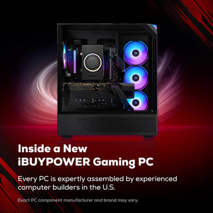 iBUYPOWER Element 9 PC Gaming Ryzen 7 8700F 16GB 1TB SSD RTX 3050