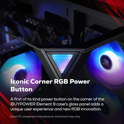 iBUYPOWER Element 9 PC Gaming Ryzen 7 8700F 16GB 1TB SSD RTX 3050