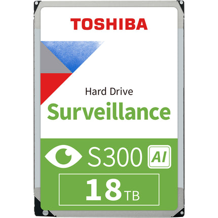 Toshiba 18TB S300 AI Vigilancia Disco Duro Interno 3.5" SATA III 7200 rpm 1024MB Cache