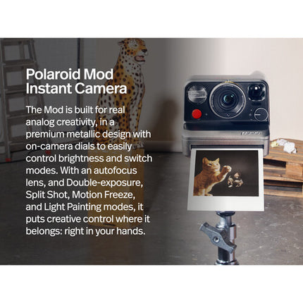 Polaroid Mod Cámara Instantánea Analógica con Lentes 95mm y 102.4mm y Correa
