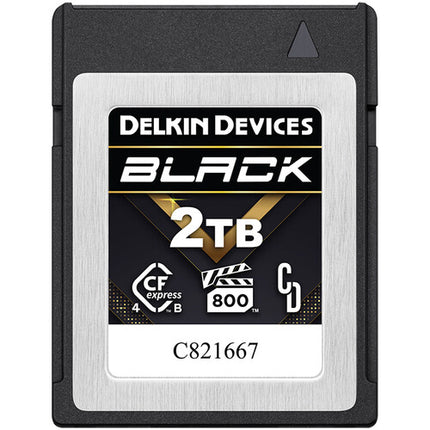 Delkin Devices 2TB CFexpress 4.0 Tipo B Tarjeta de Memoria Negra con Estuche