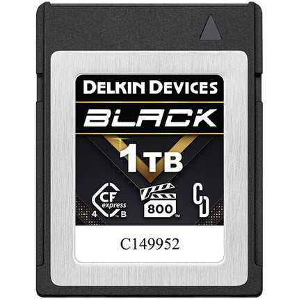 Delkin Devices 1TB CFexpress 4.0 Tipo B Tarjeta de Memoria 3700MB/s Negro