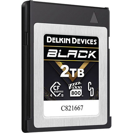 Delkin Devices 2TB CFexpress 4.0 Tipo B Tarjeta de Memoria Negra con Estuche