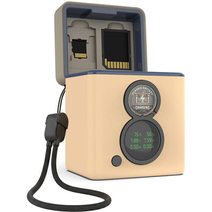 PATONA PROTECT Cargador Dual Retro con 2 Baterías LP-E6P 2600mAh USB-C