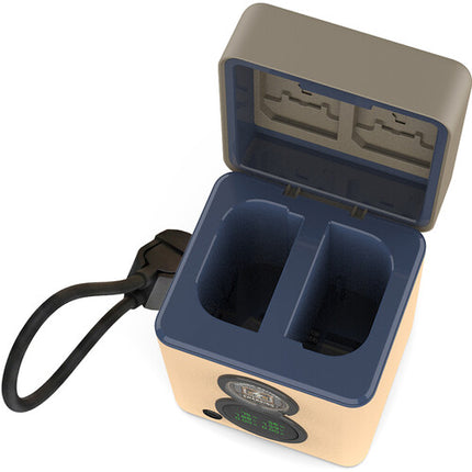 PATONA PROTECT Cargador Dual Retro con 2 Baterías LP-E6P 2600mAh USB-C