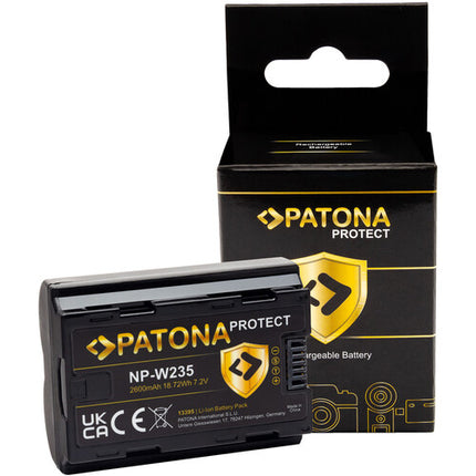 PATONA PROTECT NP-W235 Batería 2600mAh para cámaras Fujifilm con garantía 6 meses