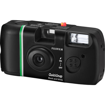 FUJIFILM QuickSnap Cámara Desechable Blanco y Negro 27 Exposiciones ISO 400 Flash Integrado