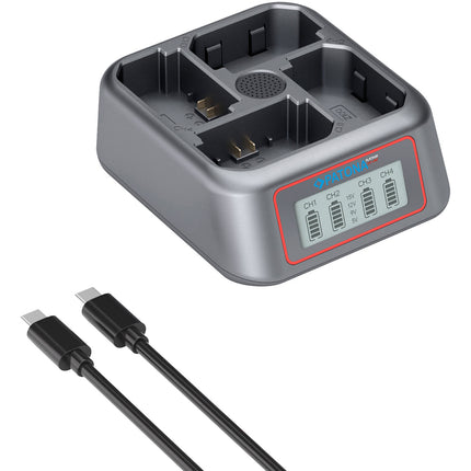 PATONA Platinum Cargador Rápido 4 Canales para Baterías NP-FZ100 45W USB-C