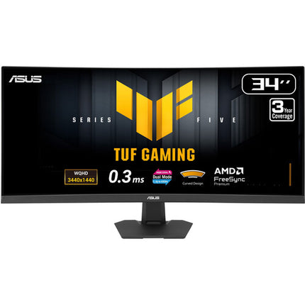 ASUS TUF Series 5 Monitor Curvo Gaming 34" Dual Mode WQHD 200 Hz FHD 400 Hz