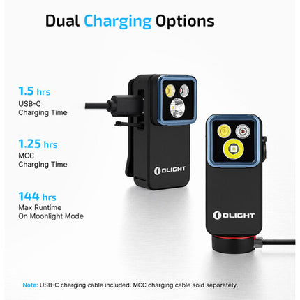 Olight Oclip 2 Pro Linterna Recargable Negra 530 Lúmenes USB-C