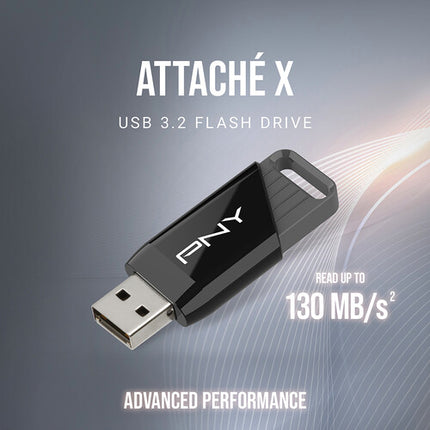 PNY 64GB Attache X Memoria USB 3.2 Gen 1 130MB/s 2-Pack