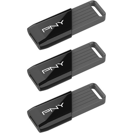 PNY 64GB Attache X Memoria USB 3.2 Gen 1 130MB/s 3-Pack