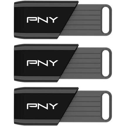 PNY 64GB Attache X Memoria USB 3.2 Gen 1 130MB/s 3-Pack