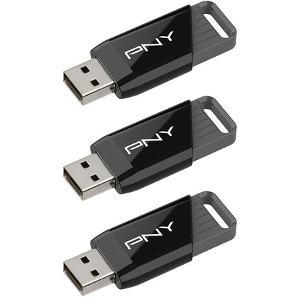PNY 64GB Attache X Memoria USB 3.2 Gen 1 130MB/s 3-Pack