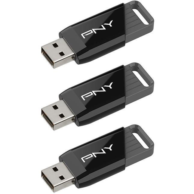 PNY 64GB Attache X Memoria USB 3.2 Gen 1 130MB/s 3-Pack