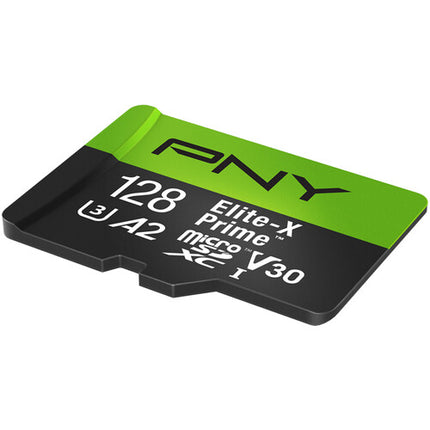 PNY 128GB Elite XC Prime microSDXC UHS-I Clase 10 con Adaptador SD