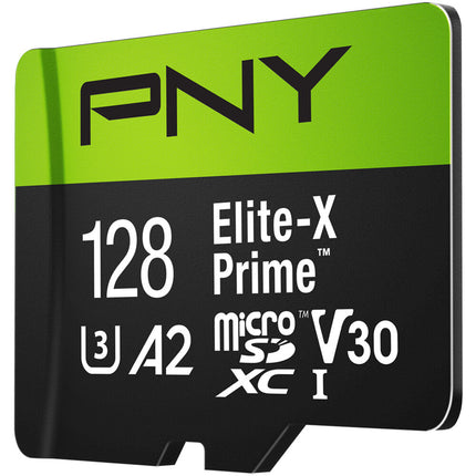 PNY 128GB Elite XC Prime microSDXC UHS-I Clase 10 con Adaptador SD