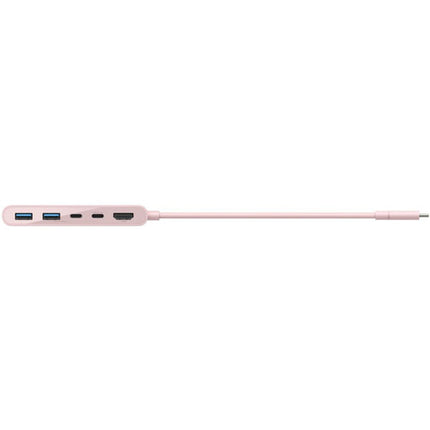 Belkin Connect Hub USB-C 5 Puertos 100W Power Delivery Rosa Blush