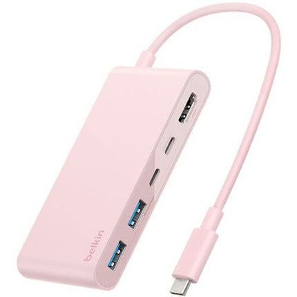 Belkin Connect Hub USB-C 5 Puertos 100W Power Delivery Rosa Blush