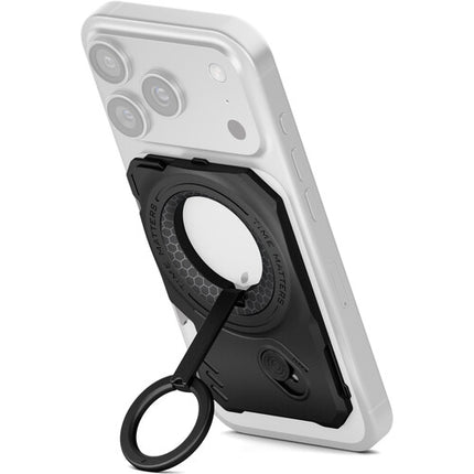 Tilta Khronos Backplate Magnético Multifuncional para iPhone 18 Pro Negro con Soporte Giratorio y Abridor