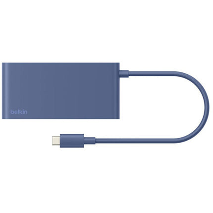 Belkin Connect Hub USB-C 5 Puertos 100W HDMI 4K 60Hz Indigo