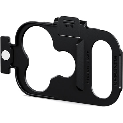Tilta Khronos Bandeja de Liberación Rápida para Filtros iPhone 18 Pro Negra Aluminio