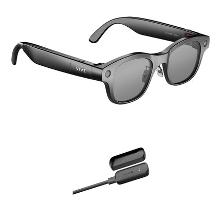 HTC VIVE Eagle Wayfarer Gafas AI con Lentes ZEISS UV400 y Power Boost Kit
