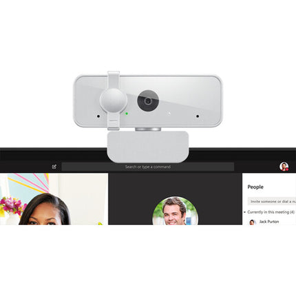 Lenovo 310 Webcam Full HD 1080p 85° Blanco con Micrófonos Estéreo