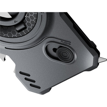 Tilta Khronos Backplate Magnético Multifuncional para iPhone 18 Pro Gris Espacial con Soporte Giratorio