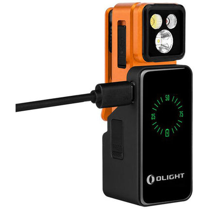 Olight Oclip 2 Pro Linterna Recargable 530 Lúmenes 1000mAh Dock USB-C Naranja