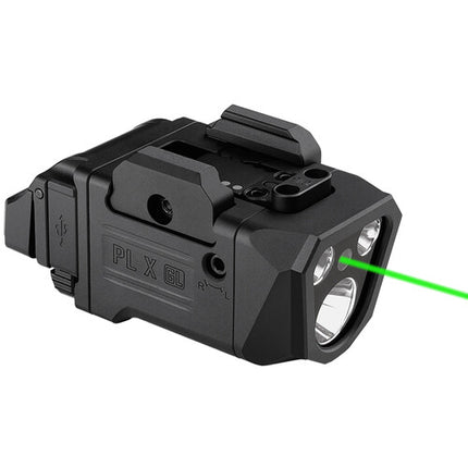 Olight PL X Linterna táctica recargable doble haz 900 1200 lúmenes láser verde USB-C