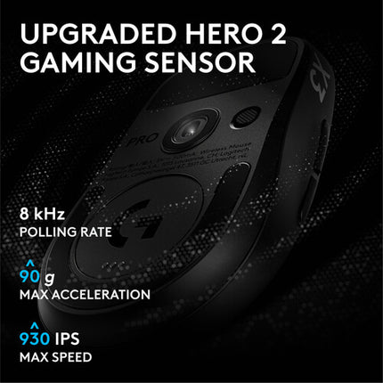 Logitech PRO X3 SUPERSTRIKE Ratón Inalámbrico Negro 48000 dpi 135h batería