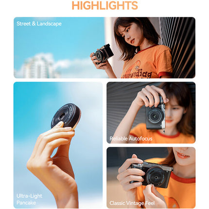 TTArtisan 24mm f3.8 Mini AF Objetivo Gran Angular Full Frame Sony E Negro