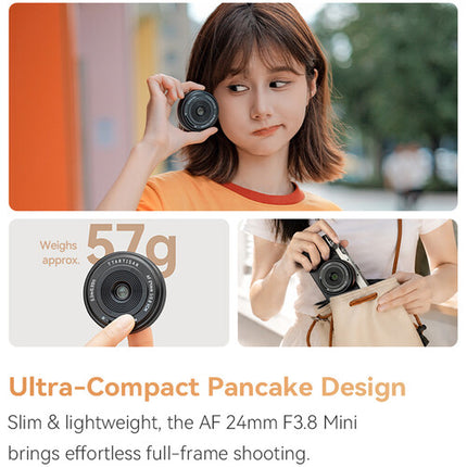 TTArtisan 24mm f3.8 Mini AF Objetivo Gran Angular Full Frame Sony E Negro