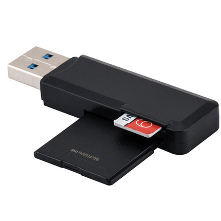 JJC USB 3.0 Lector de Tarjetas SD SDHC SDXC microSD 5 Gb/s LED