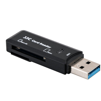 JJC USB 3.0 Lector de Tarjetas SD SDHC SDXC microSD 5 Gb/s LED