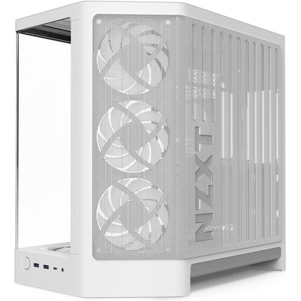 NZXT H6 RGB+ 2026 Caja Mid-Tower Blanca Soporte ATX Micro-ITX