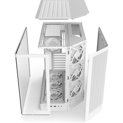 NZXT H6 RGB+ 2026 Caja Mid-Tower Blanca Soporte ATX Micro-ITX