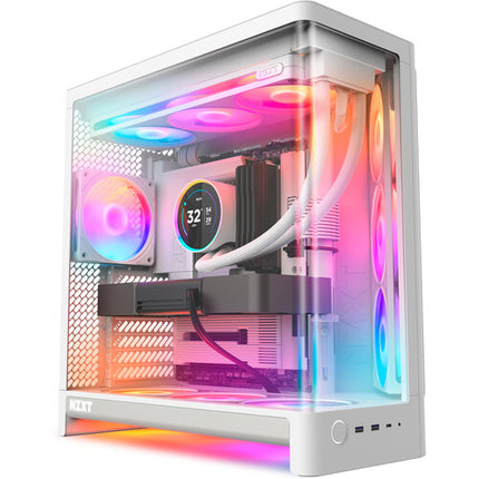 NZXT H6 RGB+ 2026 Caja Mid-Tower Blanca Soporte ATX Micro-ITX