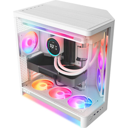 NZXT H6 RGB+ 2026 Caja Mid-Tower Blanca Soporte ATX Micro-ITX
