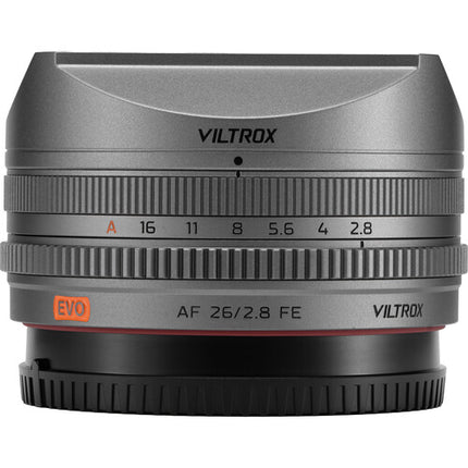 Viltrox AF 26mm f/2.8 EVO Lente Gran Angular Full Frame Sony E Gris