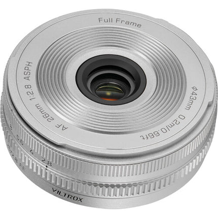 Viltrox AF 26mm f2.8 EVO Lente Gran Angular Sony E Plata 43mm