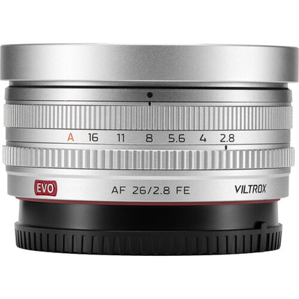 Viltrox AF 26mm f2.8 EVO Lente Gran Angular Sony E Plata 43mm